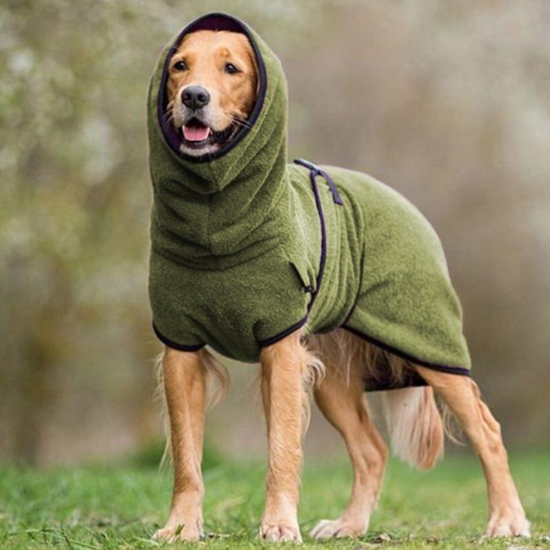 Pet Bathrobe | Soft, Absorbent Towel Coat - Keeps Pets Warm & Dry After Bath