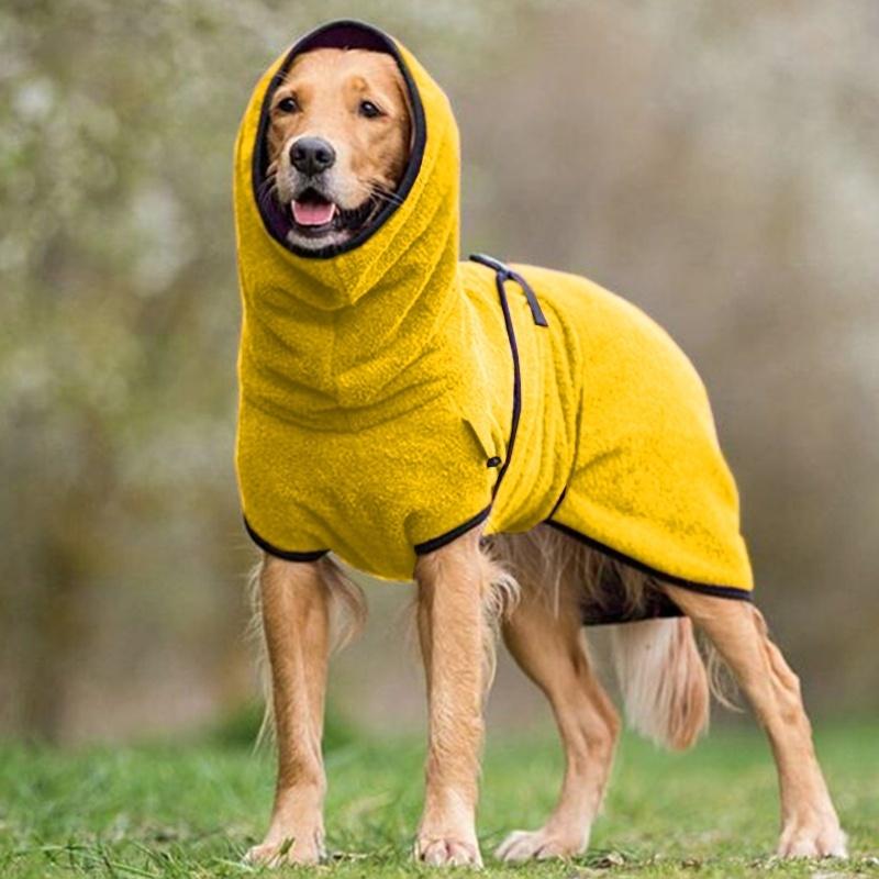 Pet Bathrobe | Soft, Absorbent Towel Coat - Keeps Pets Warm & Dry After Bath