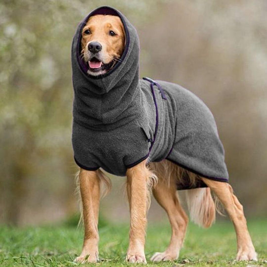 Pet Bathrobe | Soft, Absorbent Towel Coat - Keeps Pets Warm & Dry After Bath