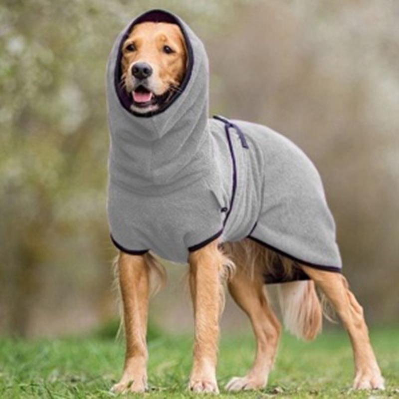 Pet Bathrobe | Soft, Absorbent Towel Coat - Keeps Pets Warm & Dry After Bath