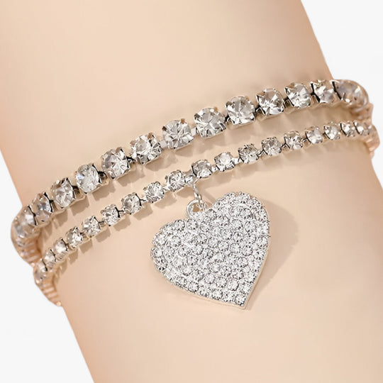 BELLE | Crystal Ankle Bracelet Set - Delicate and Charming