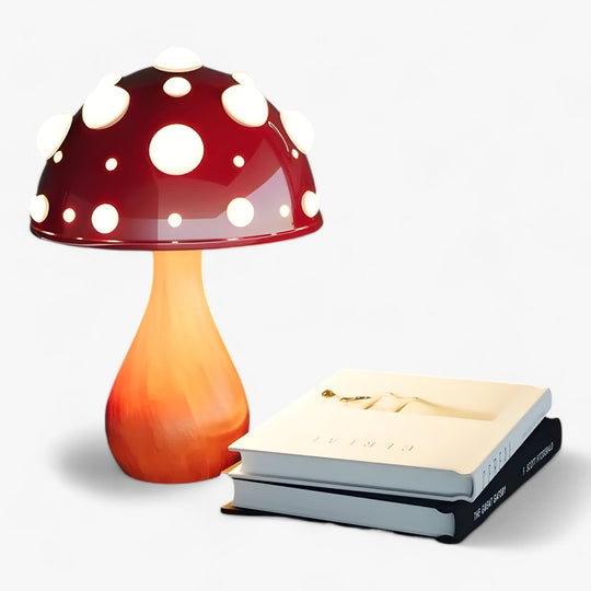 Biomimetic Lamp Amanita | Flying Mushroom with Tricolor LED - Warm Light for Living Room