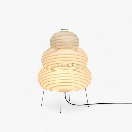 Wabi | White Rice Paper Table Lamp - Elegant Decorative Lighting for Any Room