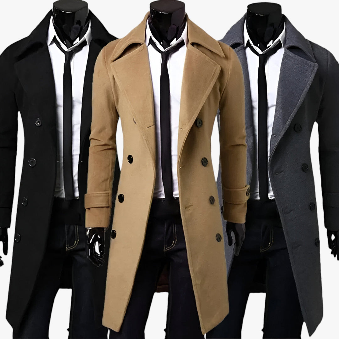 Noah | Men's Trench Coat - Thermoregulated Elegance