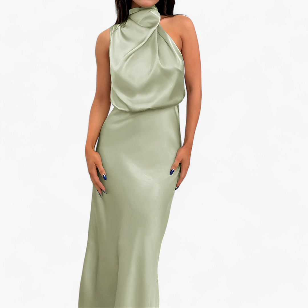 VERONA - Long Satin Dress - Luxurious and Flattering