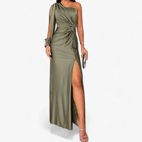 Évora | Long Satin Dress - Elegant and Comfortable