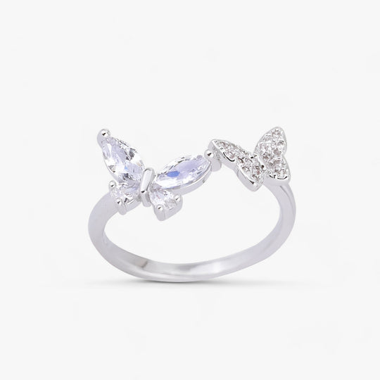 ARGENT | Butterfly Rings with Open Ring - Graceful and Trendy