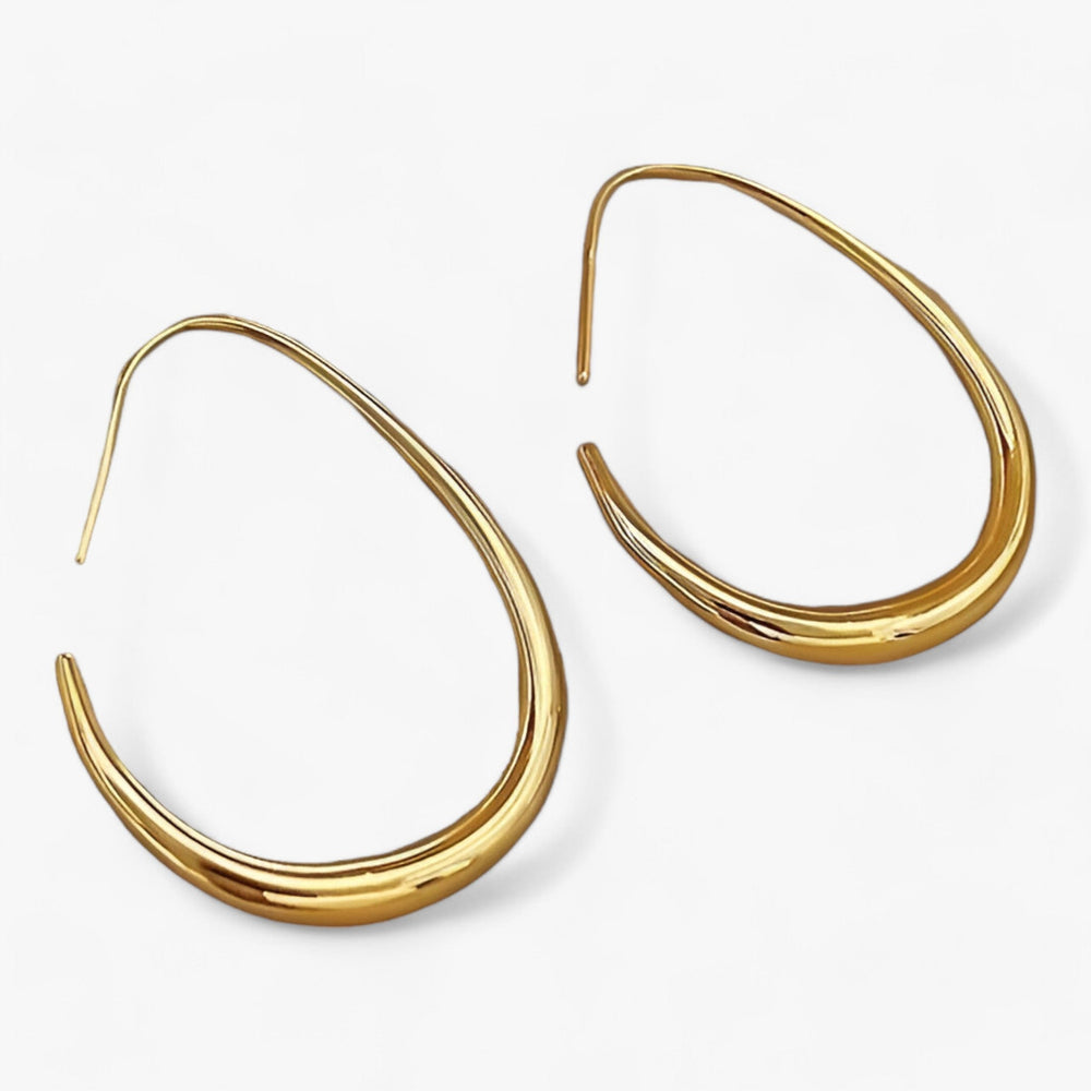 Mila | Geometric Hoop Earrings - Elegant Party Style