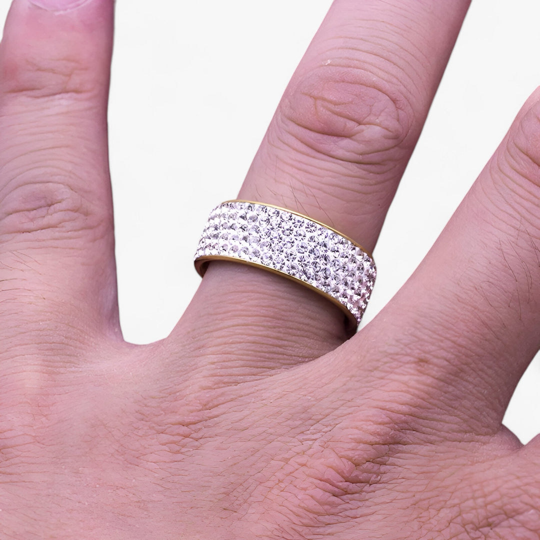 Hailie | Crystal Ring - Elegant Stainless Steel