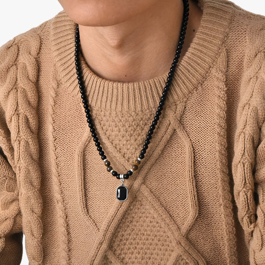 Square Elegance | Geometric Pendant Necklace Vnox - Modern and Sophisticated