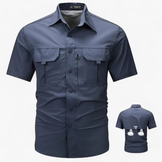 TREKKER | Men's Comfort Short Sleeve Breathable Cargo Shirt