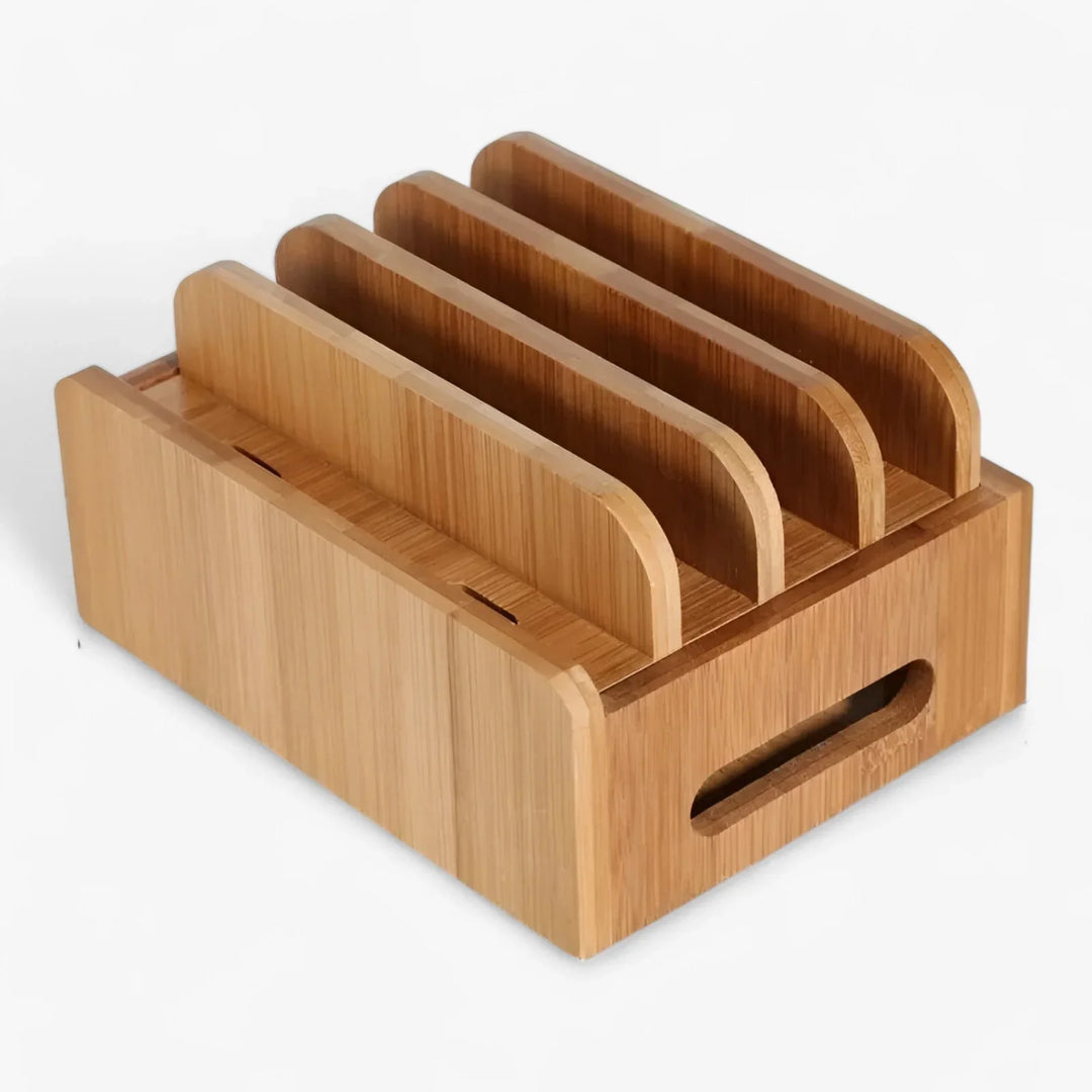 EcoDock | Bamboo Phone Stand - Organized and Durable