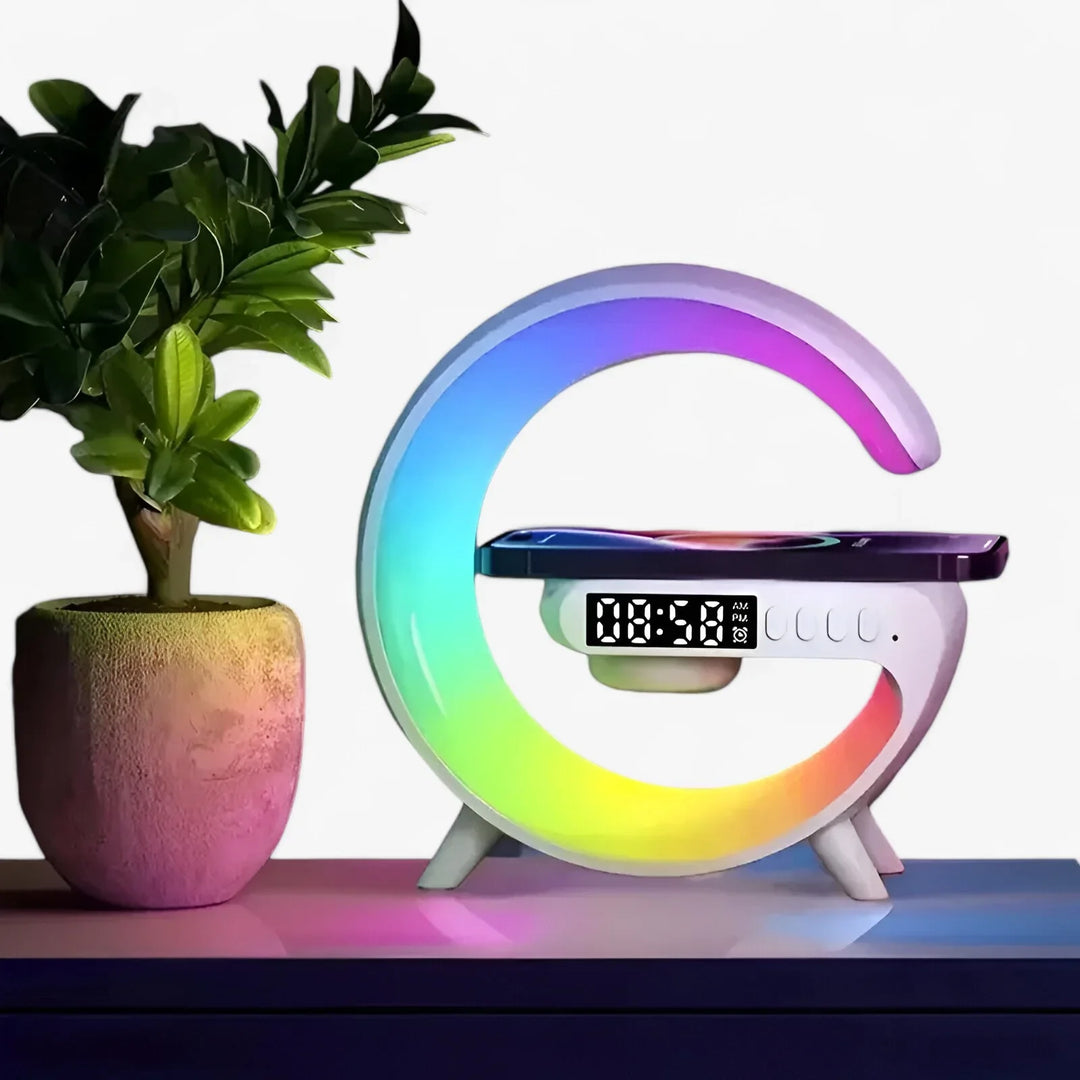 ASTON | Desk Lamp - RGB Lighting with Wireless Charger and Speaker