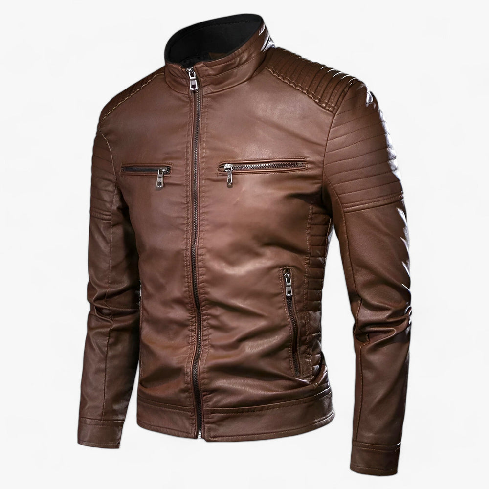 GAVIN | Vintage Style Biker Jacket - Bold and Classic