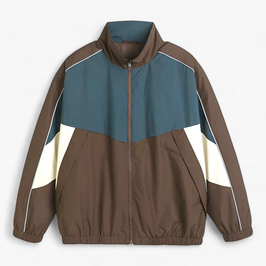 ASHER | Windbreaker Jacket with Patchwork - Trendy and Functional