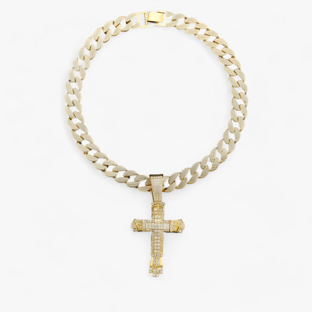 CROIX | Hip-Hop Cross Pendant Necklace - Bold and Modern