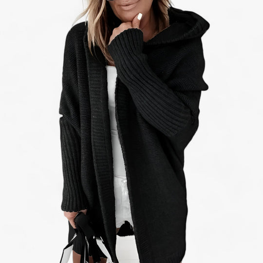 Imelia | Hooded Knit Cardigan - Chic Autumn Comfort