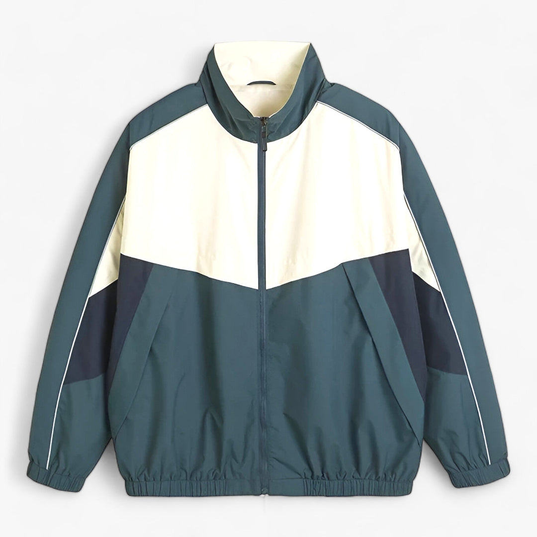 ASHER | Windbreaker Jacket with Patchwork - Trendy and Functional