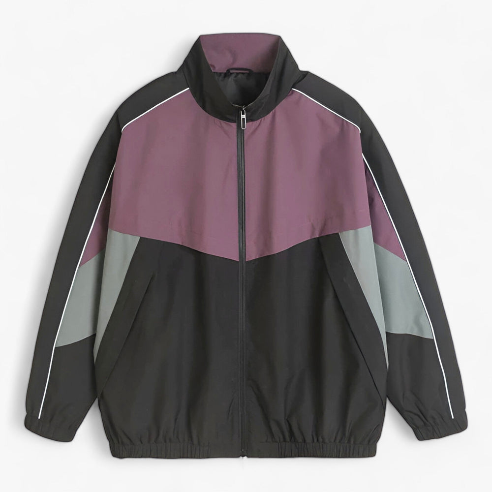 ASHER | Windbreaker Jacket with Patchwork - Trendy and Functional