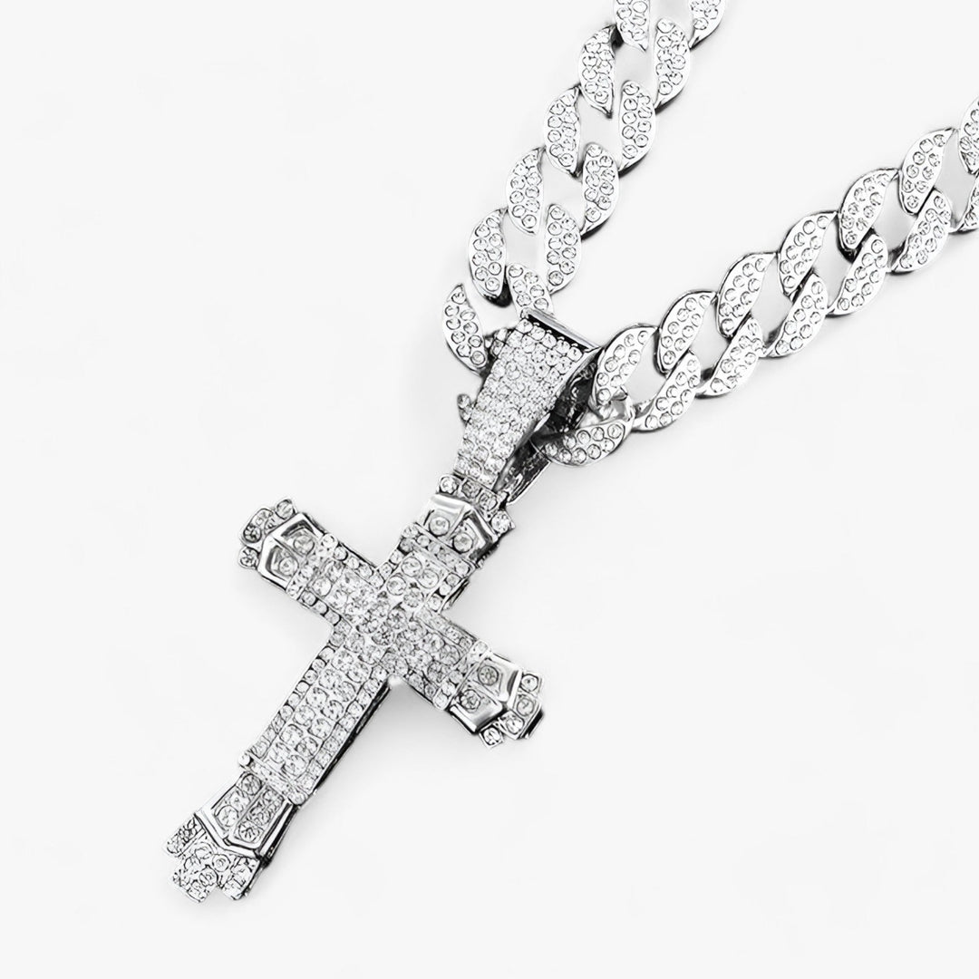 CROIX | Hip-Hop Cross Pendant Necklace - Bold and Modern