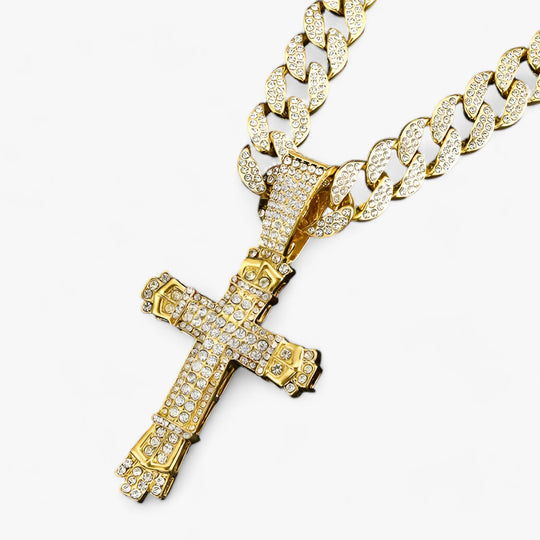 CROIX | Hip-Hop Cross Pendant Necklace - Bold and Modern