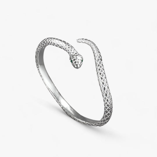 Hannah | Snake Bracelet - Silver Charm & Elegant