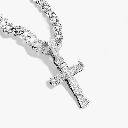 CROIX | Hip-Hop Cross Pendant Necklace - Bold and Modern