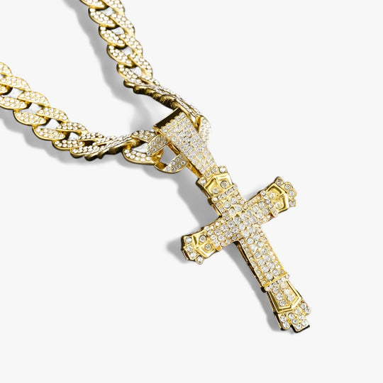 CROIX | Hip-Hop Cross Pendant Necklace - Bold and Modern