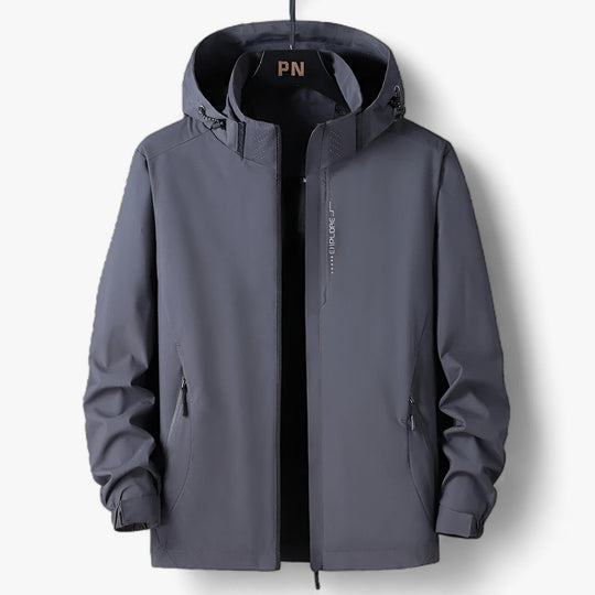 Oliver | Plus Size Hooded Jacket - Waterproof Windbreaker for Outdoor Adventures