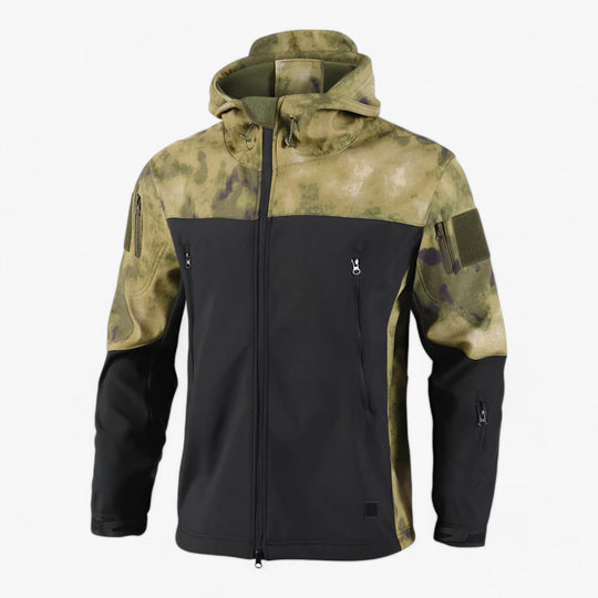 Tacti | Men's Patchwork Tactical Jacket - Waterproof, Windproof Fleece Lined with Multiple Pockets