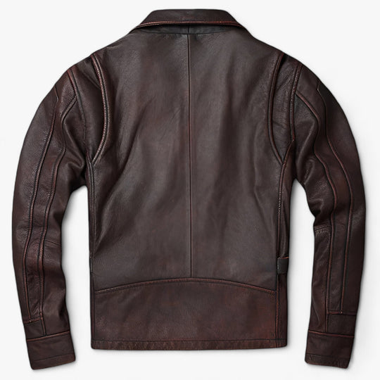 Jackson | Men's Leather Jacket - Biker Elegance with Vintage Charm