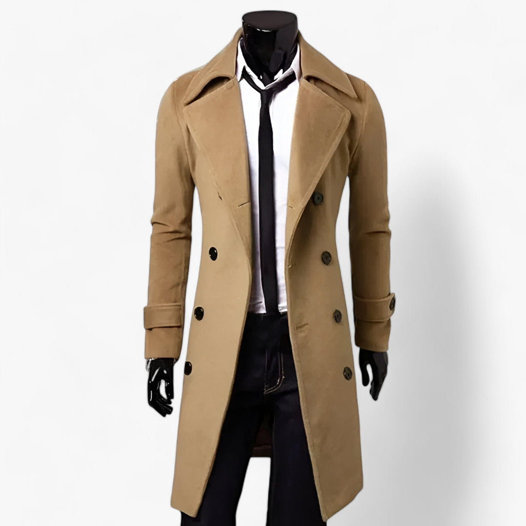 Noah | Men's Trench Coat - Thermoregulated Elegance