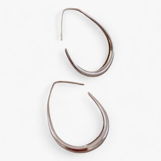 Mila | Geometric Hoop Earrings - Elegant Party Style