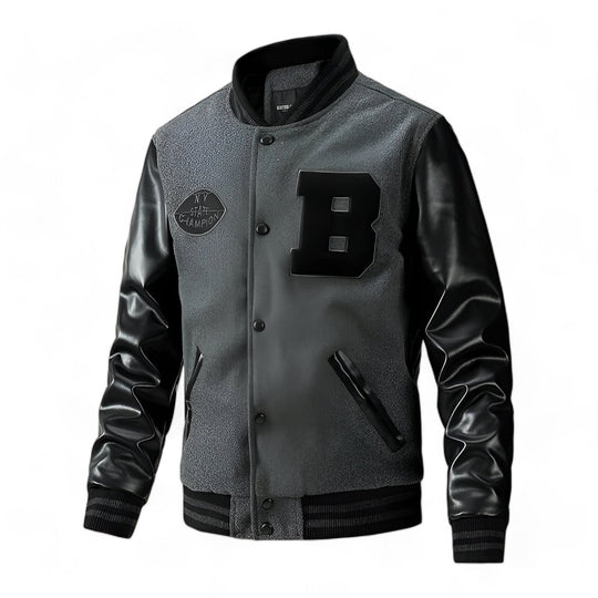 AUTUMN & WINTER | Loose Baseball Jacket for Men - Casual and Comfortable