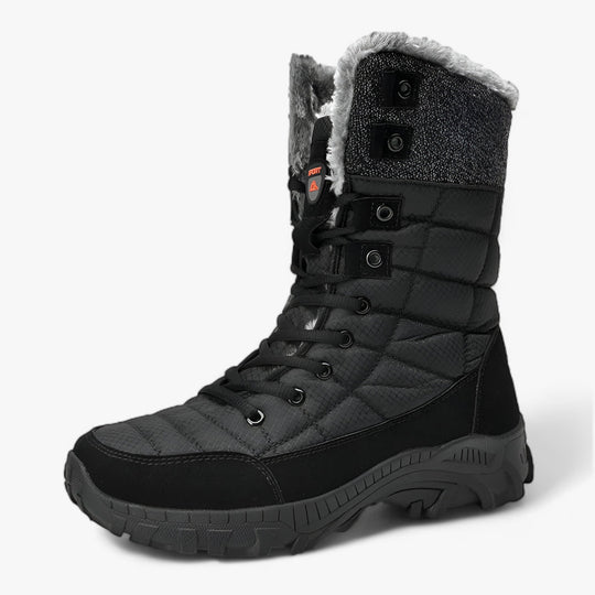 Ethan | High Leather Boots for Snow - Ultra Warm and Waterproof for Men