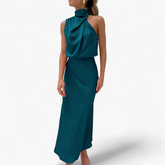 VERONA - Long Satin Dress - Luxurious and Flattering