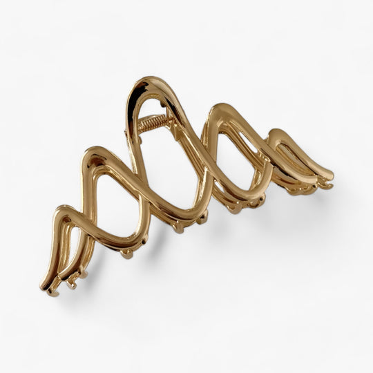 ELEGANT | Geometric Wavy Hair Clip for Women - Sophisticated and Trendy