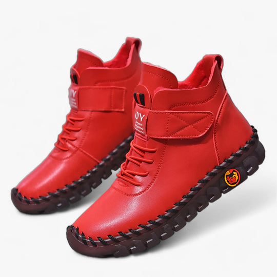 Sici | Orthopedic Leather Boots with Fur - Waterproof and Warm Winter Comfort