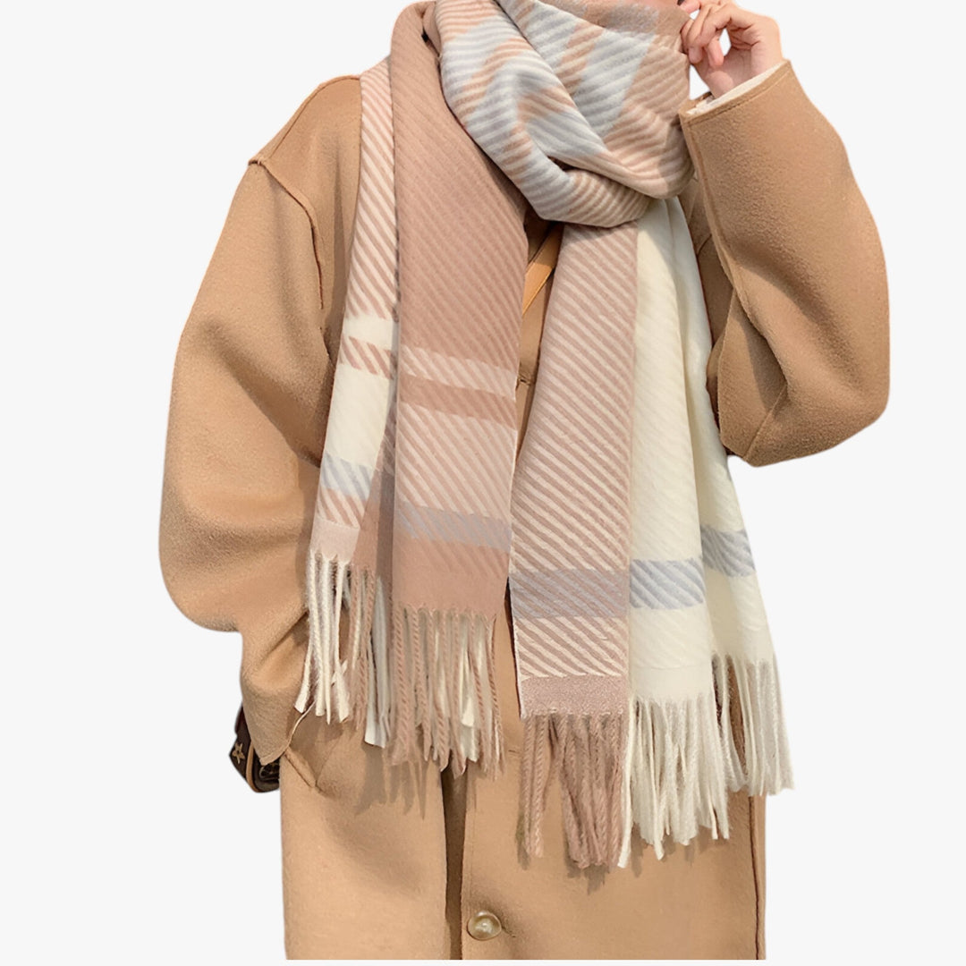 Blake | Vintage Check Shawl - Elegant and Cozy Scarf