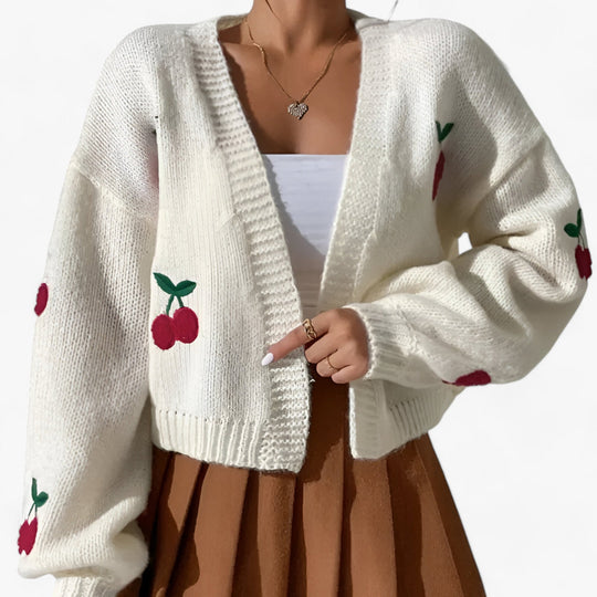 ELEGANT | Embroidered Knitted Cardigan - Versatile Comfort and Style