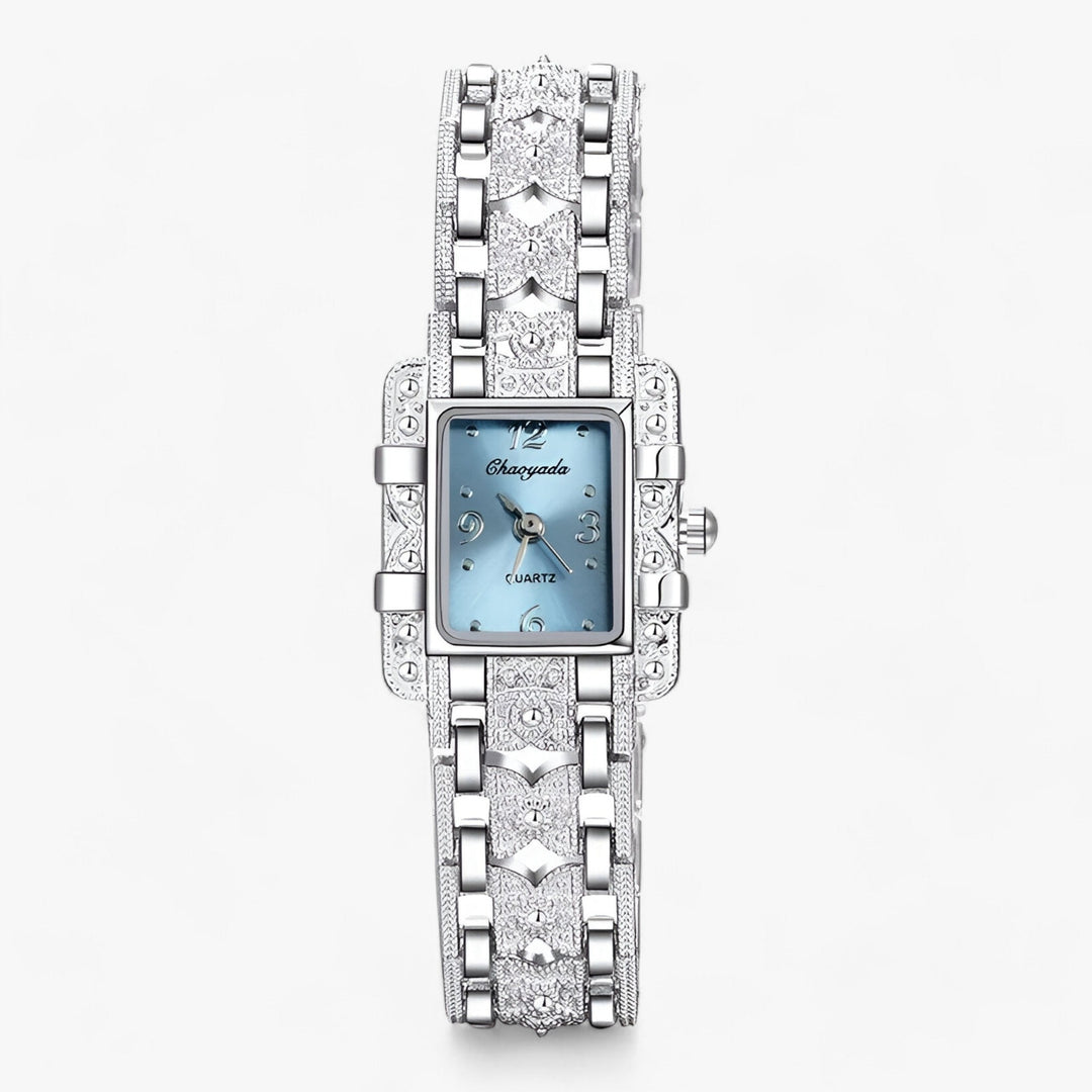 Adriana | Watch with Rectangular Dial and Crystals - Fashionable and Elegant for Women