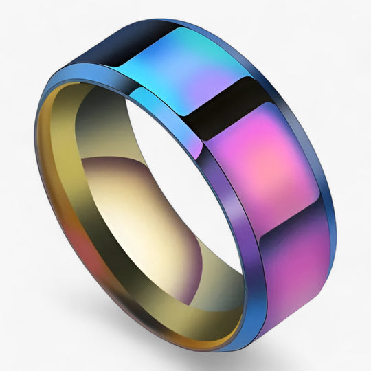 James | Titanium and Stainless Steel Ring - Elegant and Durable Wedding Band