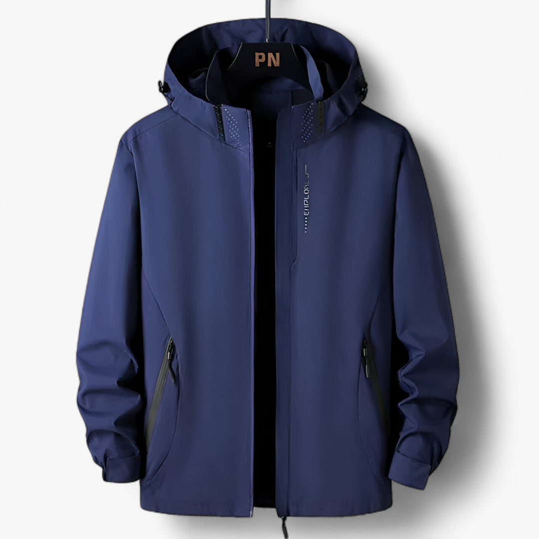 Oliver | Plus Size Hooded Jacket - Waterproof Windbreaker for Outdoor Adventures