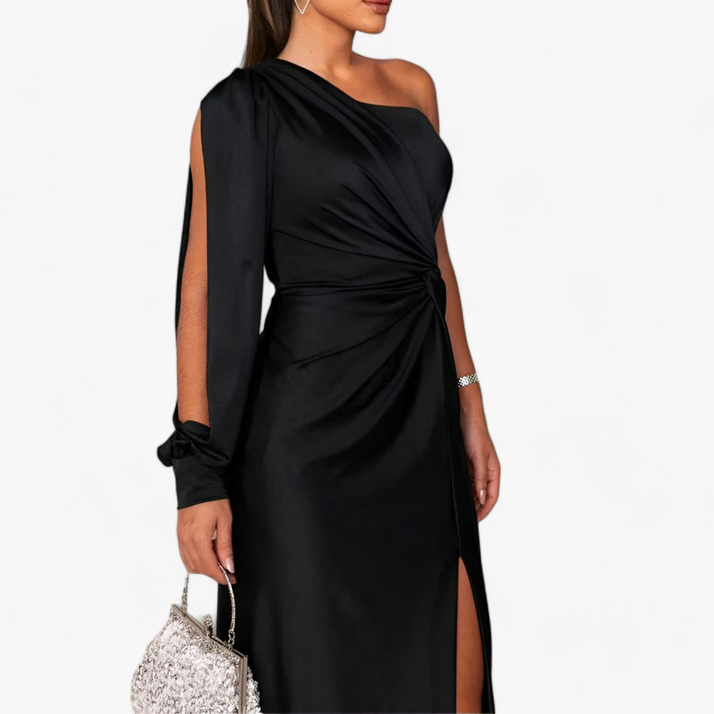 Évora | Long Satin Dress - Elegant and Comfortable