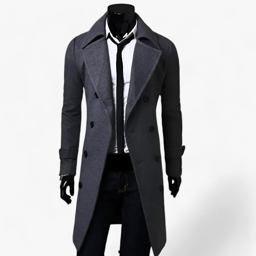 Noah | Men's Trench Coat - Thermoregulated Elegance