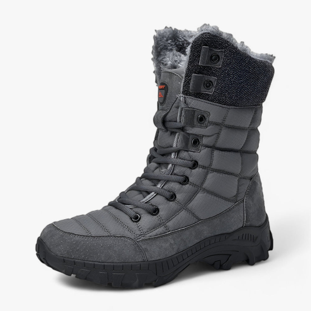 Ethan | High Leather Boots for Snow - Ultra Warm and Waterproof for Men