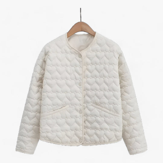 Evelyn | Quilted Heart Jacket - Versatile Comfort for Autumn/Winter