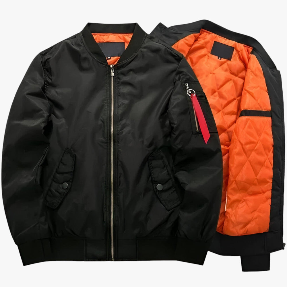 Logan | MA1 Bomber Pilot Jacket - Military Warmth for Autumn & Winter