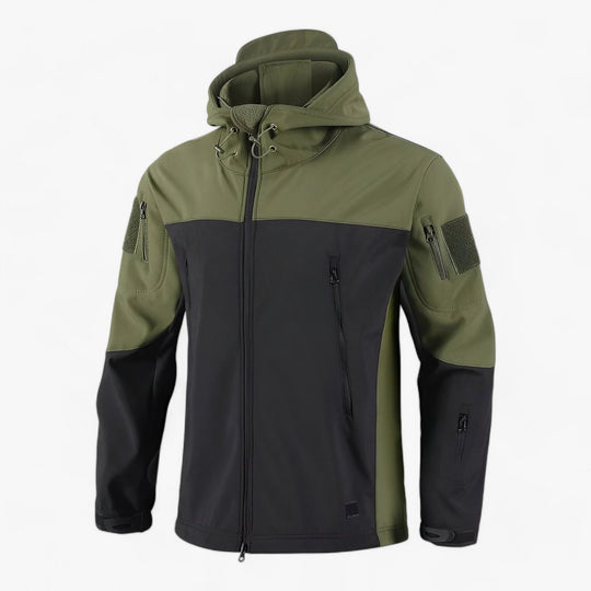 Tacti | Men's Patchwork Tactical Jacket - Waterproof, Windproof Fleece Lined with Multiple Pockets