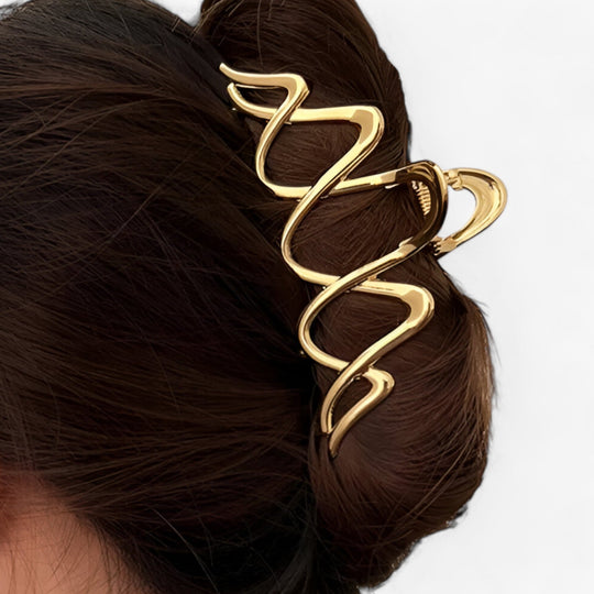 ELEGANT | Geometric Wavy Hair Clip for Women - Sophisticated and Trendy